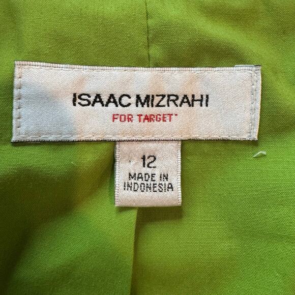 Womens Isaac Mizrahi Brown Plaid Peter Pan Collar Cropped Blazer Jacket Size 12 - Picture 8 of 11